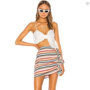 Shaycation X Revolve Elsie Mini Skirt in Rainbow